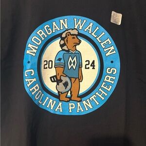 RARE Morgan Wallen Carolina Panthers Graphic Tee